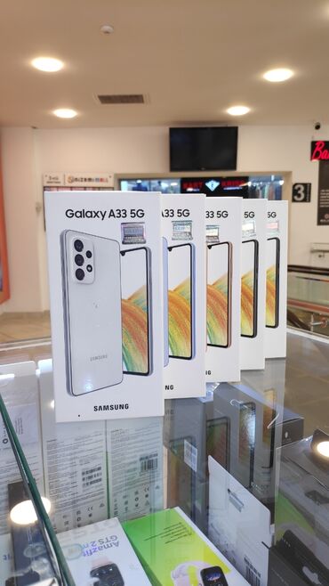 samsung g: Samsung Galaxy A33 | 128 GB | rəng - Ağ | Zəmanət, Sensor, Barmaq izi