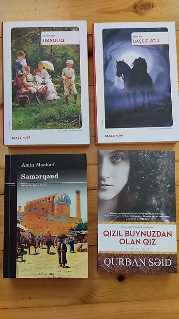 Kitablar və jurnallar: Ikinci əl bədii kitablar, qiymət üzərində qeyd olunub, minimum 10 — 2