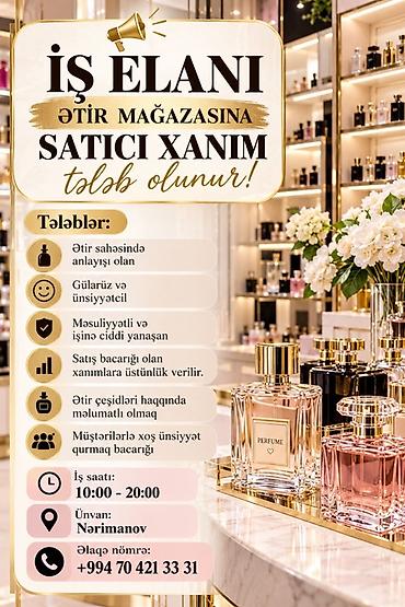 nerd satışı: Satış məsləhətçisi tələb olunur, Yalnız qadınlar üçün — 1