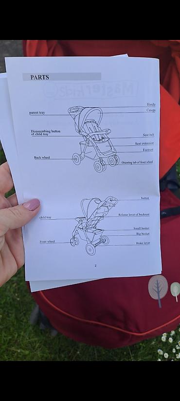 Kolica za bebe: Dečija kolica Masterkids/Pegolini, model sa više funkcija. Ključne — 11