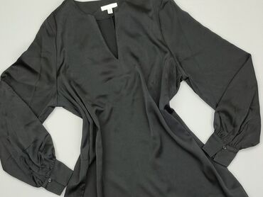 czarne bluzki z długim rękawem zara: Tunic, H&M, XS (EU 34), condition - Good