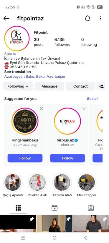 Digər trenajorlar: Xidmət: Fitpoint – idman və əyləncə avadanlıqları Təsvir: - Qacış — 2