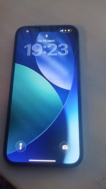 телефон бишкек бу: IPhone 13, Колдонулган, 128 ГБ, Көк, 82 % — 2