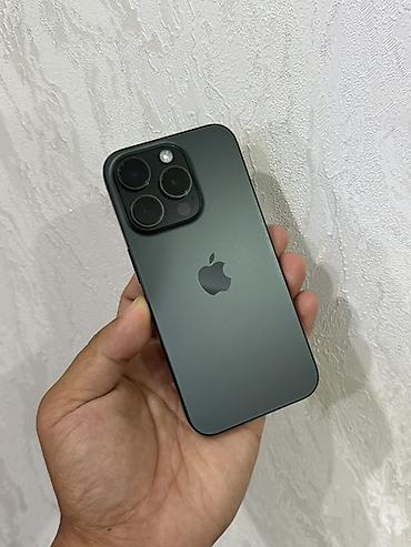 IPhone 15 Pro, Колдонулган, 256 ГБ, Жашыл, Каптама, Коргоочу айнек, 83 %
