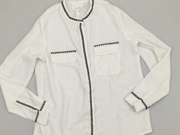 bluzki z długim rękawem białe: Koszula Damska, M, stan - Bardzo dobry