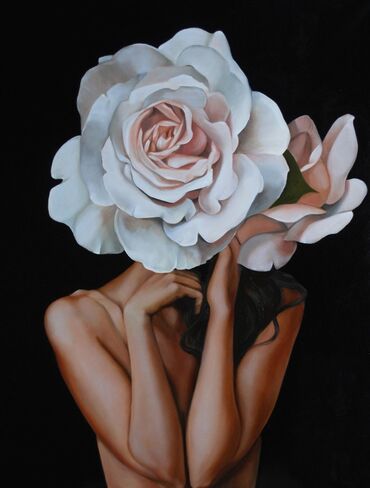 Şəkillər, tablolar: 🖼️Tək tablo. 🌷Xanım portreti.🌷 👁️Kətan, yağlı boya. 💙Qiymətlər ölçü — 7