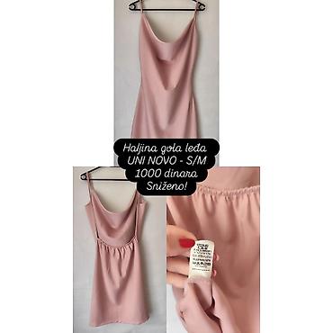 ck: Haljina sa golim leđima – puder roze boje - Model: slip haljina sa — 1