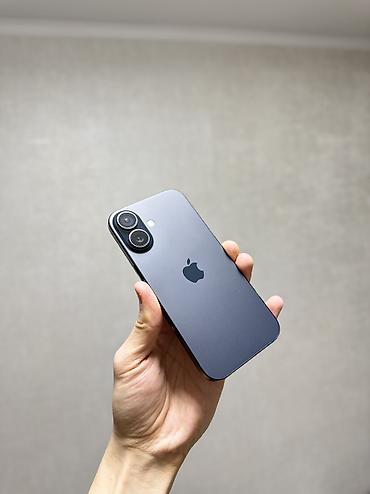 Apple iPhone: IPhone 16, Б/у, 128 ГБ, Jet Black, 99 % — 1