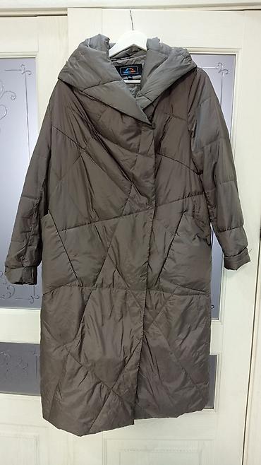Пуховик, Длинная модель, Стеганый, 3XL