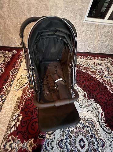 Коляски: Коляска, цвет - Черный, Б/у — 1