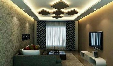 Malyar işləri: Hər növ Alcipan işləri görülür. Düz sadə tavan. Ara kəsmə divar — 21