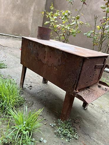 pec qiyməti: Metal soba satılır. Qalın metaldan hazırlanmış, ayaqlı konstruksiyaya — 4