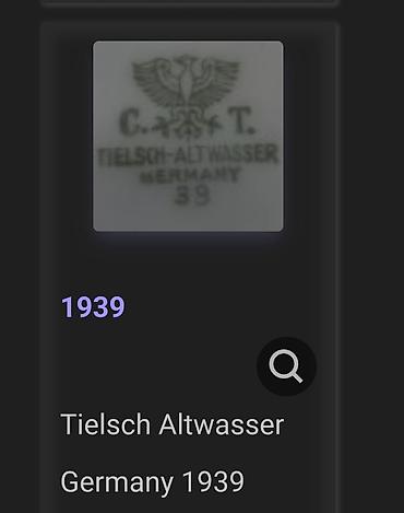 stara kamera: Velik dubok tanjir 1939godina C.T.Altwasser Nemacka. Velik dubok — 2