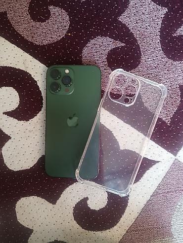 IPhone 13 Pro Max, Б/у, 256 ГБ, Зеленый, Чехол, 100 %