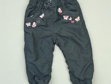 czarne legginsy z lampasem: Spodnie dresowe, Topolino, 9-12 m, stan - Dobry