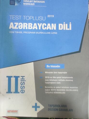 5 ci sinif ana dili metodik vesait: 2ci hissə Ana dili test toplusu təzə kimidir yazığı yoxdur real