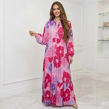 Haljine: Maksi haljina sa floralnim printom - Kroj: duga, lepršava maksi — 9