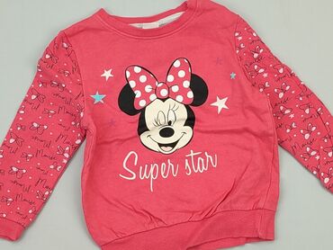 rozowe bluzki: Bluza, Disney, 1.5-2 lat, 86-92 cm, stan - Bardzo dobry