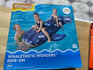 Hovuzlar: Bestway Whaletastic Wonders Ride-On şişmə hovuz oyuncağı - Dizayn — 1