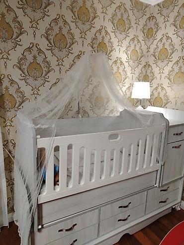 usag yatag desti: Uşaq beşiyi və komodlu dəst. TRANSFORMER TİPLİ. BABY ROOM firmasına — 1