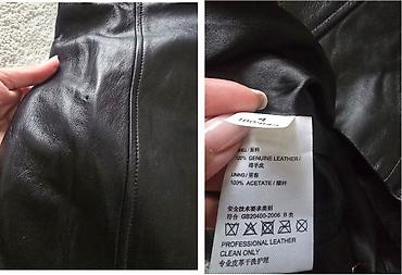 versace mindjuse: NINE WEST kožna haljina, prirodna koza, ginuine leather. Crna haljina — 4