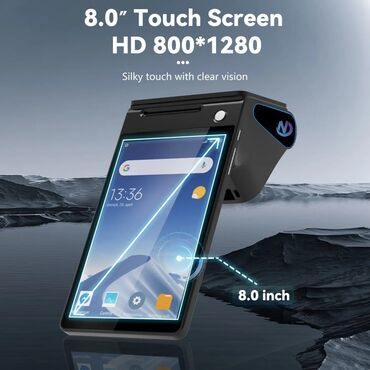 qaş aparati: Z108 – 8.0” böyük ekranlı Android ağıllı POS terminal ve kassa aparati