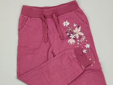 łata na spodniach: Spodnie dresowe, Little kids, 5-6 lat, 110/116, stan - Dobry