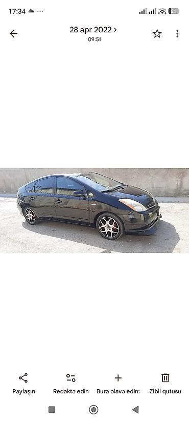 авто прадажа: Toyota Prius üçün yüngül lehimli disk və təkər komplekti. Şəkillərdə — 3