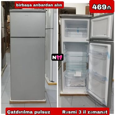 termopot satilir: 2 qapılı Soyuducu Satılır, rəng - Boz