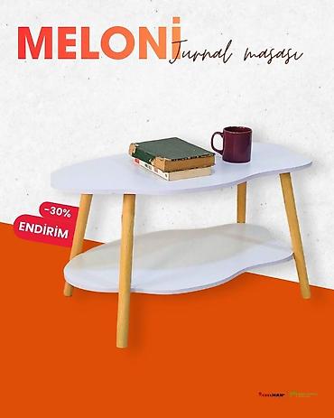 mebelman: Jurnal masası, Yeni, Açılmayan, Laminat, Oval masa — 5
