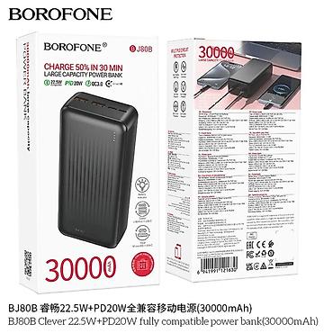 borofone bw17: Kateqoriya: Power banklar Brend: Borofone Model: BJ80B Black Tutum — 1