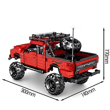 maşın oyuncaqları: Konstruktor Lego maşın MODEL - Jeep Rəngi - Qırmızı Hissə-  989 detal — 4