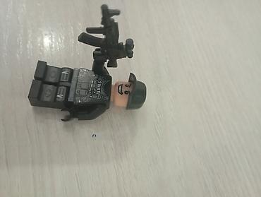 Бижутерия: Фигурка минифиг LEGO-совместимого бойца SWAT. - Черная форма с — 2