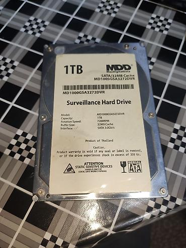 Sərt disklər (HDD): Daxili Sərt disk (HDD) Hitachi, 1 TB, 7200 RPM, 3.5", İşlənmiş — 1