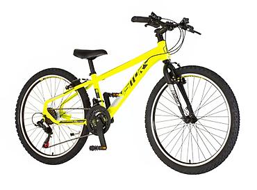 set sminke: Bicikl junior Visitor Radiance 24" (XS), neon žuti Opis: Dečiji MTB — 1