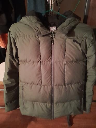 Мужская куртка, XL, Puma, Б/у, цвет - Зеленый, Самовывоз