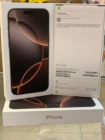 срочно продаю телефон: IPhone 16, Жаңы, 256 ГБ, Кулакчындар, Заряддоочу түзүлүш, Коргоочу айнек
