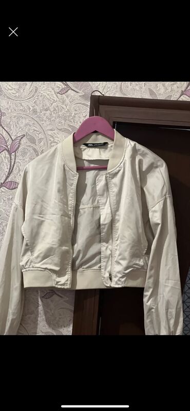 куртка zara: Женская куртка Zara, S (EU 36), цвет - Бежевый
