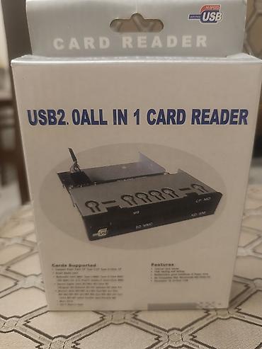 komputer manitorlari: USB 2.0 All-in-One daxili kart oxuyucu Xüsusiyyətlər: - 3.5" bay üçün — 2