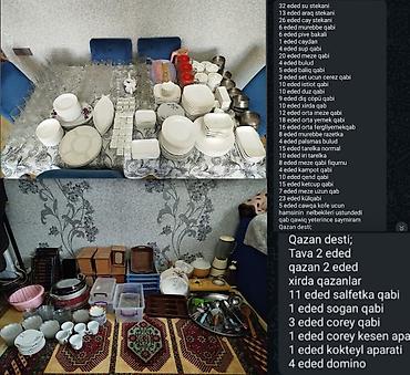 Digər biznes avadanlığı: Opşi restoran kafe qablari hamsi birlikde .Qiymet 900 azn. Unvan — 1
