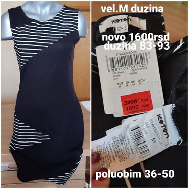 haljina zimska: M (EU 38), bоја - Crna, Drugi stil, Na bretele