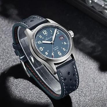 Ručni satovi: ADDIESDIVE AD2070 - 39mm - Plava / Koža - Seiko Automatik ADDIESDIVE — 2