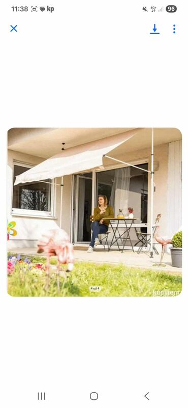Balkonska Tenda 200x120cm Bež 13500 din Karakteristike: - Idealno za