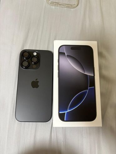 акумулятор куплю: IPhone 16 Pro, Б/у, 128 ГБ, Black Titanium, Зарядное устройство, Защитное стекло, Чехол, 94 %