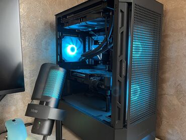 компютер игровой: Компьютер, ядер - 8, ОЗУ 32 ГБ, Игровой, Б/у, AMD Ryzen 5, AMD Radeon RX 7800 XT, NVMe