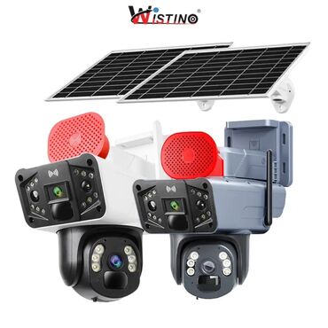 azercell voen nomre: Simsiz 4G sim kartl Solar ptz 2 kamera 360° 8mp/4K Çöl ṣəraiti ücün