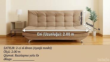 Divanlar: Divan-kravat, İşlənmiş, Açılan, Bazalı, Parça — 3