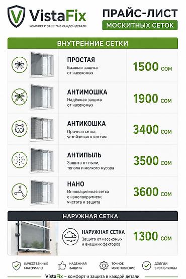 Москитные сетки от VistaFix — изготовление по вашим размерам!