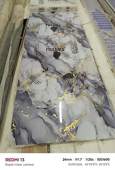 pla filament: Dekorativ divar panellər. ölçü 2,80*1,20 Şəkillərdə müxtəlif mərmər — 2