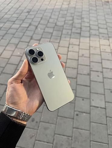 iponalar: IPhone 15 Pro Max, 256 GB, Natural Titanium, Face ID, Simsiz şarj — 1